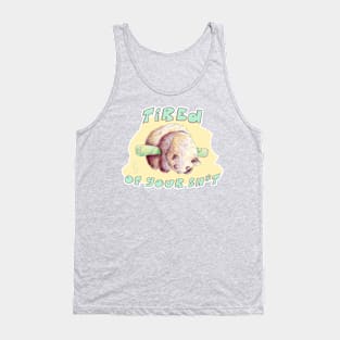 Tired Panda Tank Top